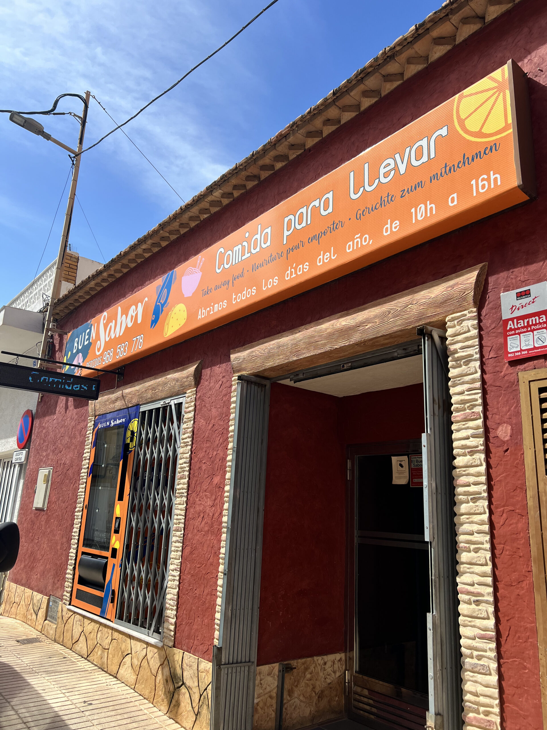 Fachada de El Buen Sabor en Los Alcázares